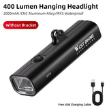 WEST BIKING MTB Bicycle Front Light USB Rechargeable Road Bike Headlight Alumimum Alloy Waterproof LED General/Hanging Mounting