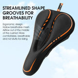 WEST BIKING MTB Bicycle Gel Saddle Cover Comfortable Road Bike Seat Cover Breathable Anti-Slip Cycling Cushion With Rain Cover