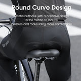 WEST BIKING MTB Comfortable Saddle City Commuter Bike Thicken Foam Saddle Shock Absorber Comfort Bicycle Seat Breathable Cushion