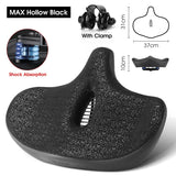 WEST BIKING MTB Comfortable Saddle Ultra Wide Ergonomic Comfy Seat For Electric Bicycle Shock-Absorbing City Bike Foam Saddle