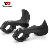 WEST BIKING MTB Handle Bar Ends Ergonomic 22.2mm Universal Moutain Bike Ultralight Nylon Fiber Cycling Small Auxiliary Handlebar