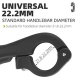 WEST BIKING MTB Handle Bar Ends Ergonomic 22.2mm Universal Moutain Bike Ultralight Nylon Fiber Cycling Small Auxiliary Handlebar
