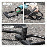 WEST BIKING MTB Road Bike Motorcycle U Lock Heavy Duty Anti-Theft E-Bike Padlock High Security Door Lock Bicycle Accessories