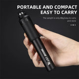 WEST BIKING Mini Portable Bicycle Pump 110PSI Hand Air Pump MTB Road Bike Tire Inflator With Extension Hose Cycling Accesories