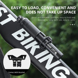 WEST BIKING Mini Portable Bicycle Pump 110PSI Hand Air Pump MTB Road Bike Tire Inflator With Extension Hose Cycling Accesories