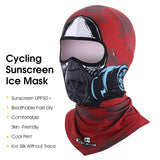 WEST BIKING Motorcycle 3D Skull Balaclava Summer UV Protection Cycing Caps For Men MTB Road Bike Hat Cooling Sport Gear