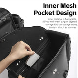 WEST BIKING Motorcycle Bag PU Leather Waterproof 16L 2 Pcs Side Bags Universal Motorcycle Pannier Bag With Bottle Bag Padlock