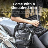 WEST BIKING Motorcycle Bag Waterproof Expandable 5L Bumper Bags Travel Motorcross Luggage Frame Side Bag Men's Shoulder Bag