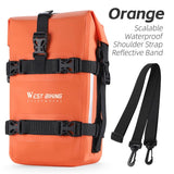 WEST BIKING Motorcycle Bag Waterproof Expandable 5L Bumper Bags Travel Motorcross Luggage Frame Side Bag Men's Shoulder Bag