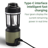 WEST BIKING Outdoor Camping Light USB Rechargeable Tent Hanging Light Camping Lamp Tripod Stand Battery Indicator Led Flashlight