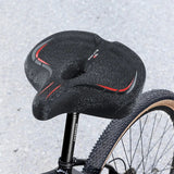 WEST BIKING Oversized MTB Bike Seat Wide Bicycle Sofa-Like Comfy Saddle Universal Electric Bike Exercise Stationary Bike Seat