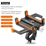 WEST BIKING Phone Holder Motorcycle Electric Scooter Cellphone Stand Aluminum Alloy CNC Smart Phone Bracket Bicycle Accessories