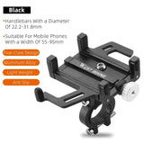 WEST BIKING Phone Holder Motorcycle Electric Scooter Cellphone Stand Aluminum Alloy CNC Smart Phone Bracket Bicycle Accessories