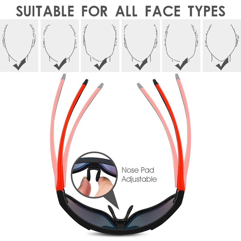 WEST BIKING Polarized Glasses Men Women Outdoor Sport Colorful Sunglasses MTB Road Bike Eyewear UV400 Protection Cycling Goggles