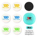 WEST BIKING Portable Bicycle Inner Tire Patch Colorful Tire Puncture Repair Kits MTB Road Bike Glue Free Fast Tire Repair Tools