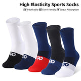 WEST BIKING Professional Cycling Socks Sport Breathable Color Block Long Socks Non-Slip Compression MTB Bike Football Socks