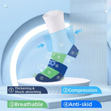 WEST BIKING Professional Cycling Socks Sport Breathable Color Block Long Socks Non-Slip Compression MTB Bike Football Socks