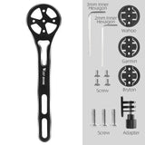 WEST BIKING Racing Bicycle Handlebars Centered Computer Holder GPS Bike Support Cycling Flashlight Gopro Mount Extension