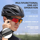 WEST BIKING Smart Cycling Sunglasses Headset Wireless Bluetooth Glasses Sport Audio Eyewear Driving Earphone UV400 Bike Goggles