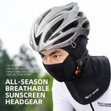 WEST BIKING Spring Autumn Cycling Balaclava Breathable Full Face Mask Motorcycle Extended Hood UV Protection Fishing Bike Hat