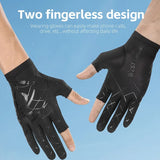 WEST BIKING Summer Cycling Gloves Fingerless Touch Screen Ice Silk Cool Spider Pattern Driving Hiking Gloves Cooling Sport Gear
