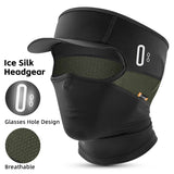 WEST BIKING Summer Cycling Sun Hat Full Face UV Protection Mask MTB Motorcycle Ice Silk Balaclava Fishing Cooling Sport Gear