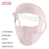 WEST BIKING Summer Outdoor Sunproof Mask With Sun Visor Women Cycling Hiking Running Sun Hat Reusable Ice Silk Breathable Mask