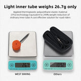 WEST BIKING TPU Inner Tube 700C Ultralight 27G 18 23 25 28C Road Bike Pneumatic Tire Presta Valve Bike Accessories