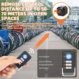 WEST BIKING USB Bike Anti-Theft Alarm Wireless Waterproof Remote Search Control Motorcycle Bicycle Vibration Safety Alarm