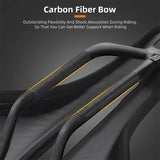 WEST BIKING Ultralight Carbon Fiber Speed Saddle Hollow Road Bike Seat Short Nose Racing Bike Saddle Triathlon Bike Accessories