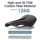 WEST BIKING Ultralight Carbon Speed Saddle Road Bike Microfiber Leather Cushion Triathlon Racing Bike Saddle Bike Parts