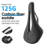 WEST BIKING Ultralight Carbon Speed Saddle Road Bike Microfiber Leather Cushion Triathlon Racing Bike Saddle Bike Parts