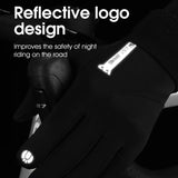 WEST BIKING Winter Men Thermal Gloves Windproof Full Finger Cycling Gloves Touch Screen Fleece MTB Road Bike Warm Sport Gear