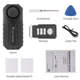 WEST BIKING Wireless Bicycle Safety Alarm Remote Search Locking Scooter Motorcycle E-Bike Waterproof Anti theft Vibration Alarms