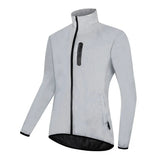 WOSAWE Full Reflective Cycling Jacket Winter Autumn Bicycle Windbreaker Bike Soft Windproof Waterproof Running Jacket Men's Coat