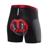WOSAWE Men's Cycling Shorts Breathable Mesh Breathable Gel Pad Shockproof MTB Bike Shorts Dropshipping Bicycle Underwear