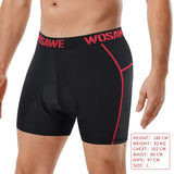 WOSAWE Men's Cycling Shorts Breathable Mesh Breathable Gel Pad Shockproof MTB Bike Shorts Dropshipping Bicycle Underwear