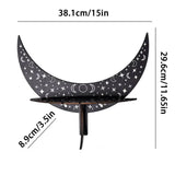 Wall Floating Moon Shelves Wall Floating Wood Shelf In Moon Shape Wear-resistant Moon Shaped Pendants Crescent Wall Shelf For