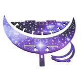 Wall Floating Moon Shelves Wall Floating Wood Shelf In Moon Shape Wear-resistant Moon Shaped Pendants Crescent Wall Shelf For