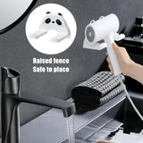 Wall Hanger For Blow Dryer Self Adhesive Wall Dryer Hanger With Plug Organizer Bathroom Space Saver Rack For Hotel Dormitory