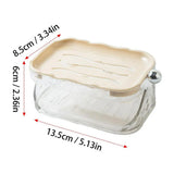 Wall Hanging Soap Box Drain Soap Holder Bathroom Accessories Suction Cup Soap Dish Tray Soap Dish For Bathroom Soap Container