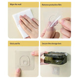 Wall Hanging Soap Box Drain Soap Holder Bathroom Accessories Suction Cup Soap Dish Tray Soap Dish For Bathroom Soap Container