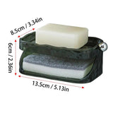 Wall Hanging Soap Box Drain Soap Holder Bathroom Accessories Suction Cup Soap Dish Tray Soap Dish For Bathroom Soap Container