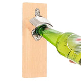 Wall Mounted Magnetic Beer Bottle Opener Stainless Steel Wine Opener Bar Tool Kitchen Gadgets Christmas Gift