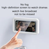 Waterproof Shower Phone Holder Rotatable Shower Case For Phone On The Wall Shelf Bathroom Shower Wall Mount Box For Smartphones