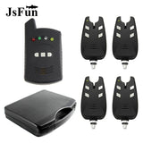 Waterproof Wireless LED Fishing Bite Alarm Digital Tone Volume Sensitivity Sound Fish Bite Alarm Receiver Set With case