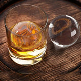 Whiskey Ice Ball Maker Clear Silicone Ice Cube Maker Tray Sphere Crystal Clear 2.5 Inch Whiskey Transparent Round Ice Box Mold