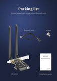 WiFi 6E AX210 5374Mbps Tri Band 2.4G/5G/6Ghz Wireless Adaptador PCIE Adapter Bluetooth 5.2 Network WiFi Card For PC Win 10/11