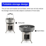 Widesea Camping Fire Wood Heater Titanium Stove Tourist Burner Cooker Outdoor Survival Trekking Hiking Supplies Picnic
