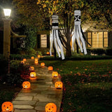Windpipe Flag Scary Ghost Windsock For Garden Party Flag Decoration For Halloween For Lawn Restaurants Hotels Cafes Courtyard